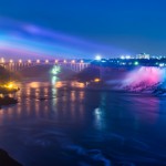 Niagara Falls During Evening Lights